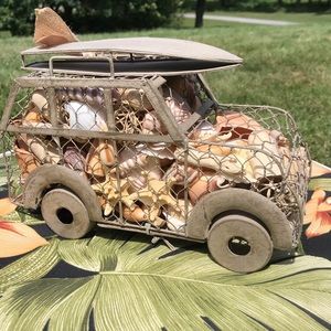 Lumiere Seashells in Wire Woody Beach Decor